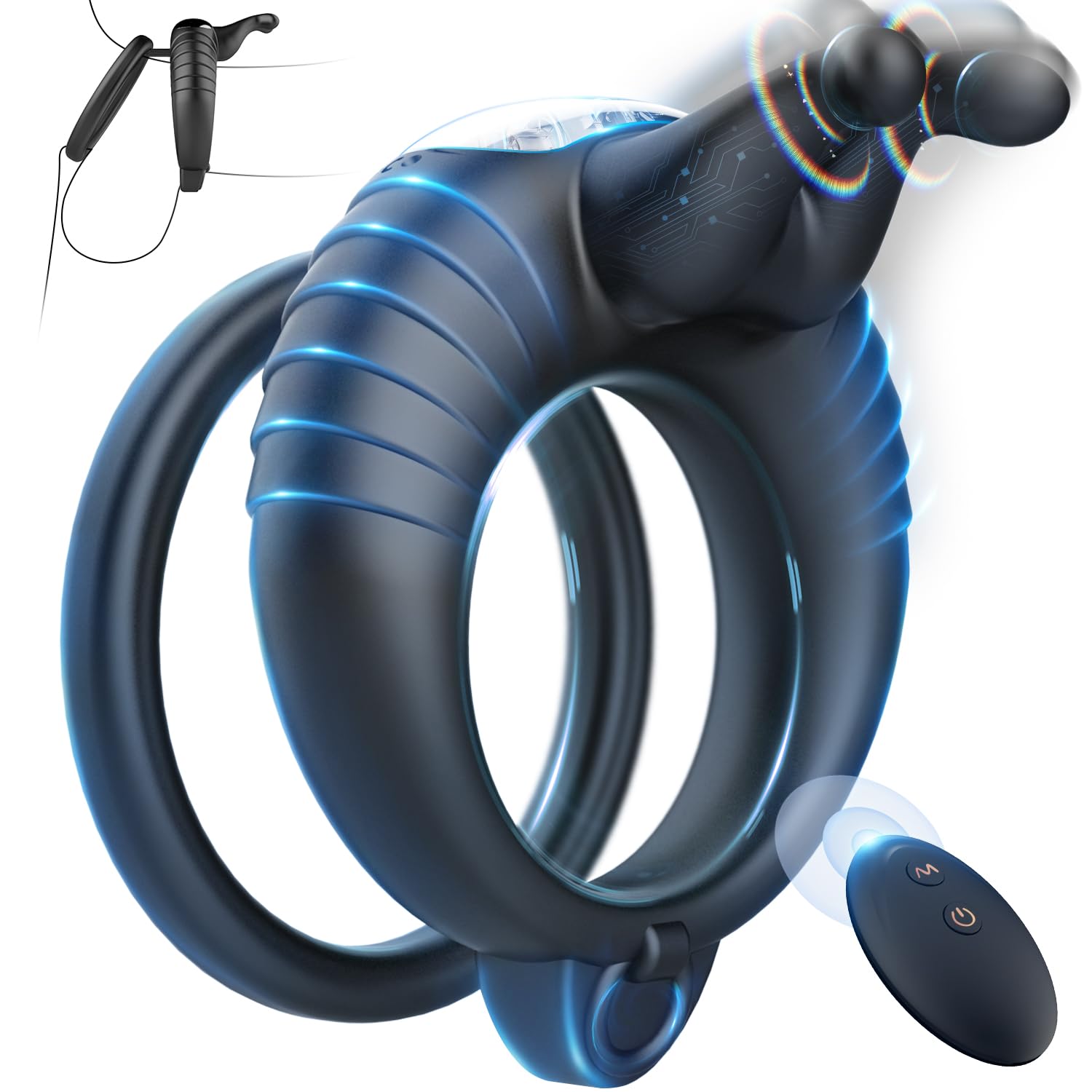 Lurevibe - Bunny Ring IV Waterproof Male Sex Toys for Men Couples Cock Rings Adult Toys - Lurevibe