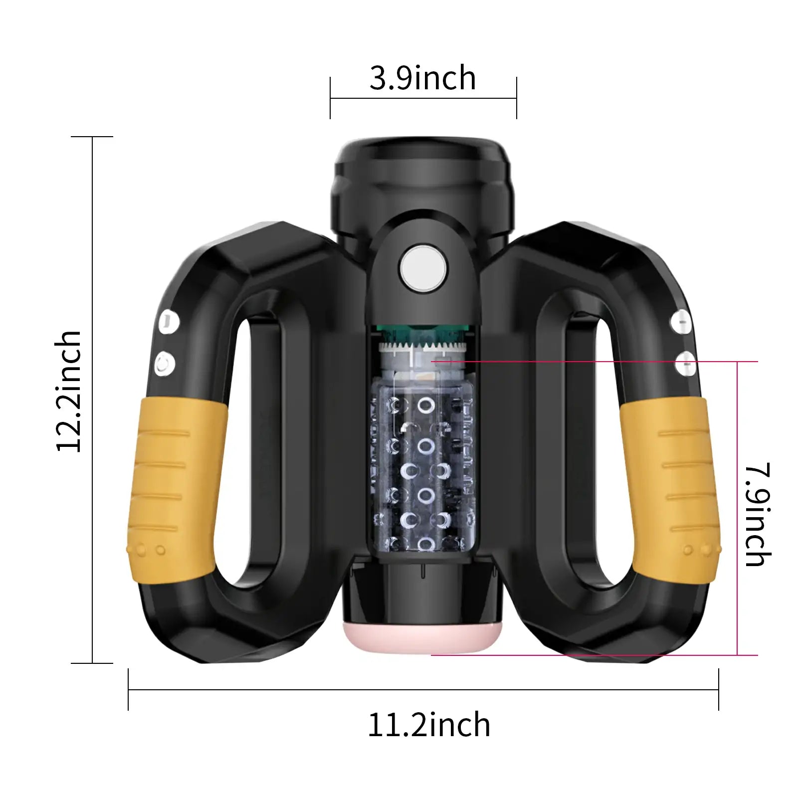 Lurevibe - Hercules Grip Master Upgraded Fully Automatic Telescopic Rotating Masturbation Cup - Lurevibe