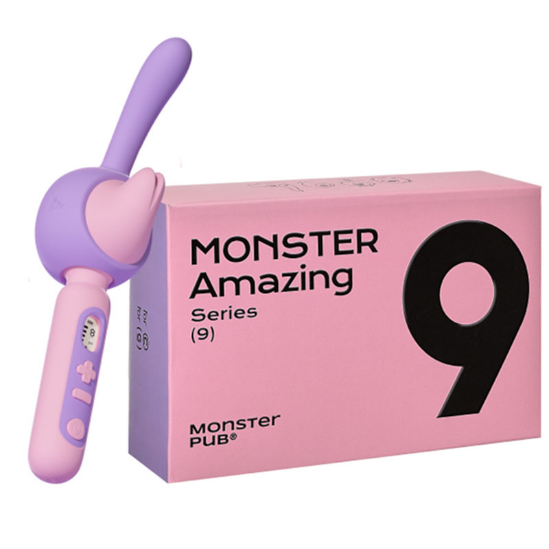 Lurevibe - Monster Av Vibrating Stick 3 In 1 Stick Head Heating G- Spot Stimulator App Remote Control - Lurevibe