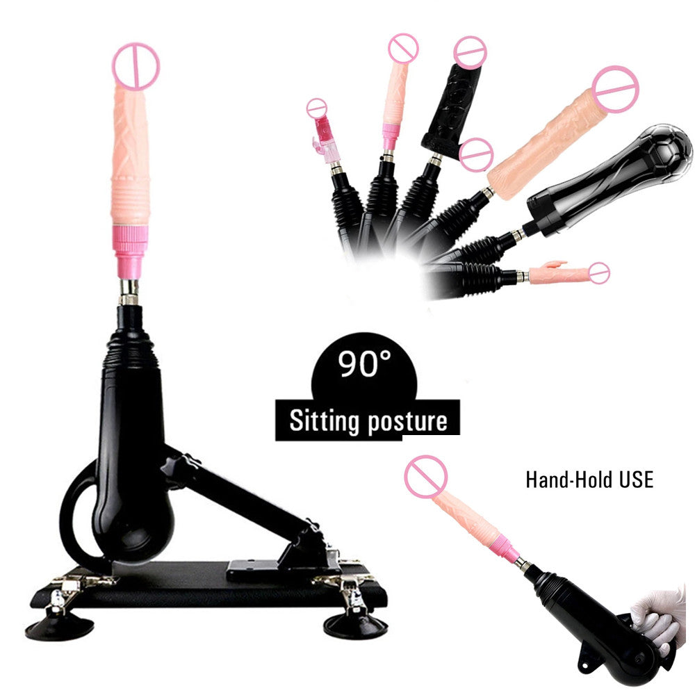 Lurevibe - Automatic Sex Machine With Dildo Strong Motor Masturbator Black Love Machines - Lurevibe