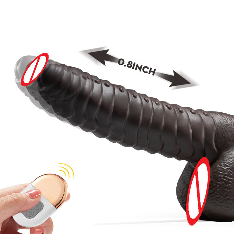 Lurevibe - Telescopic Dildo Silicone Realistic Big Fake Penis Dildo Vibrator - Lurevibe