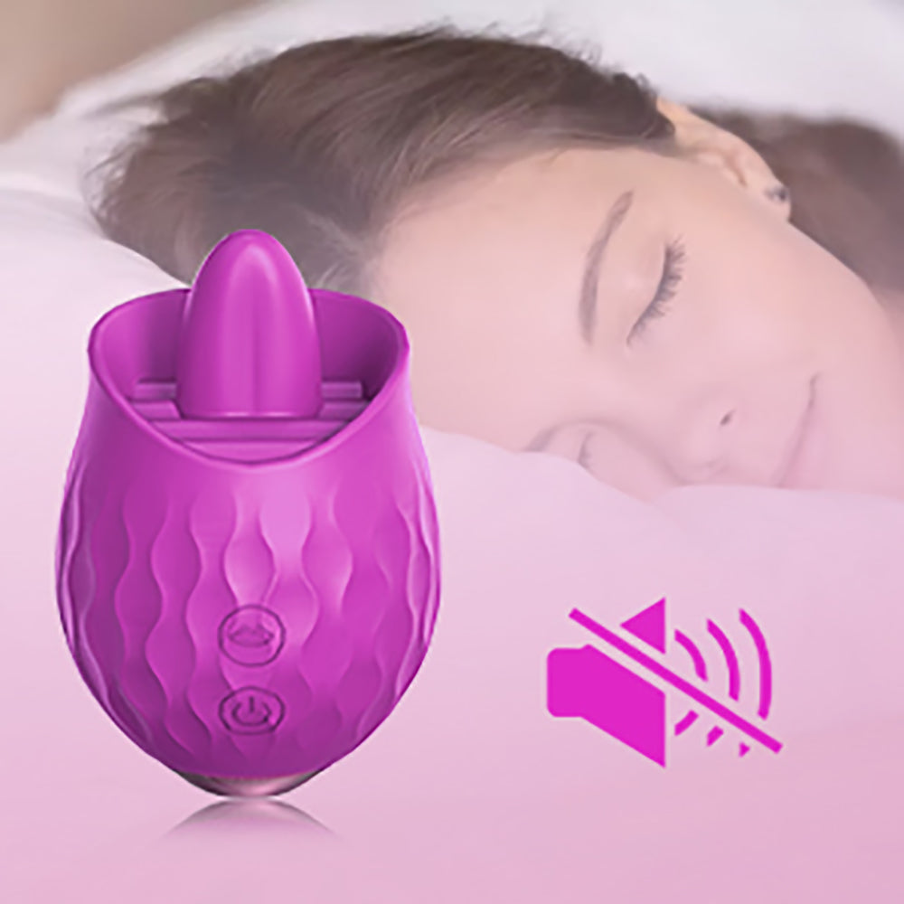 Lurevibe -Rose Toy Vibrator For Wome Clitoral Tongue Licking Vibrator - Lurevibe