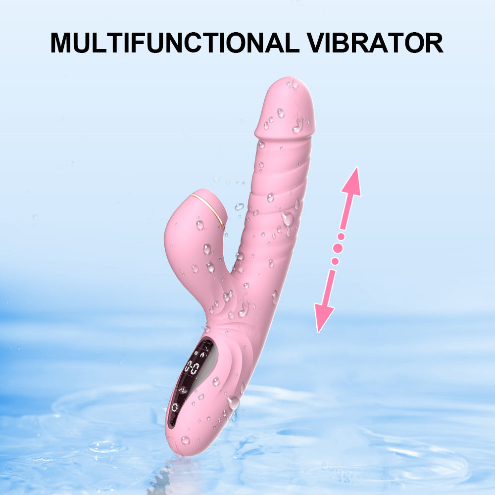 Lurevibe - Suck Telescopic Heating Vibrator - Lurevibe