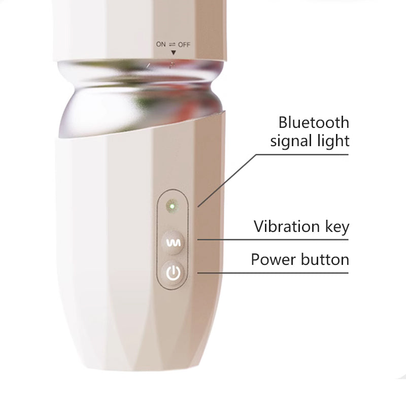 Lurevibe -Telescopic Dildo Sex Machine App Control With Hand Free Sucker - Lurevibe