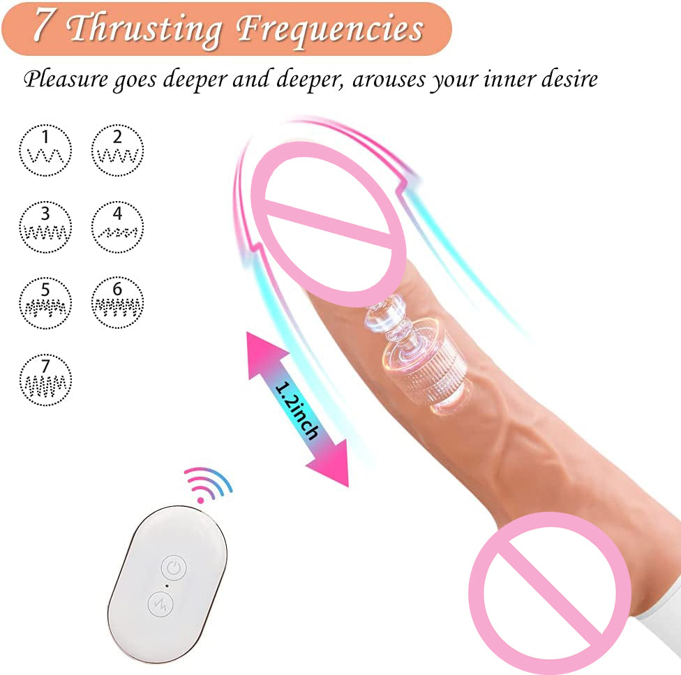 Lurevibe - Scimitar  Automatic Telescopic Vibration Gun Simulation Mastic  Female Masturbation - Lurevibe