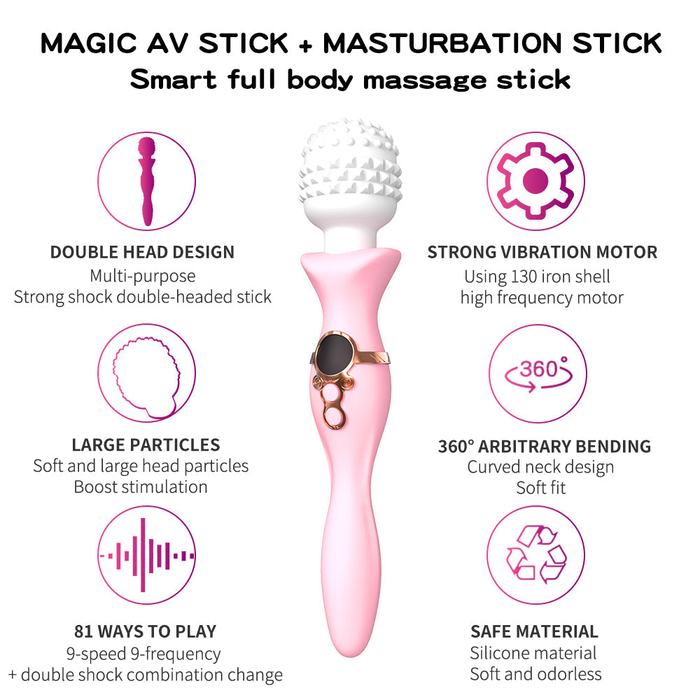 Lurevibe - Female Vibrating Massage Magic Wand Masturbation Vibrator - Lurevibe