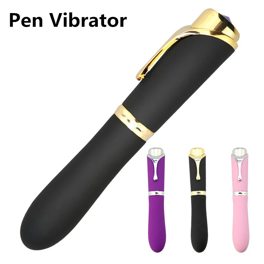 Lurevibe 10 Speed Pen-shaped G-spot Vibrating Dildo Magic Massager - Lurevibe